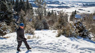 hiking, winter, trails, bozeman