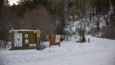 hiking, bangtail, bridger canyon, trails, winter