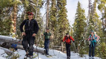 bozeman, montana, mountains, backcountry, skiing, outdoor groups