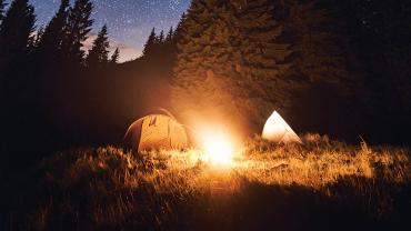 camping night sky
