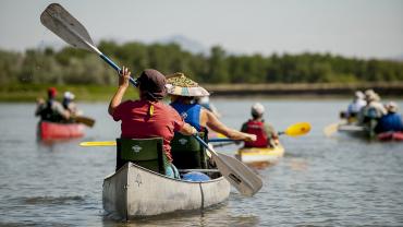 Canoeing Missouri River