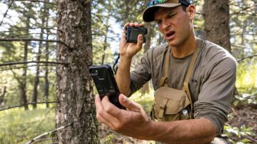 Hunting technology man on phone
