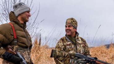 hunting buddies talking