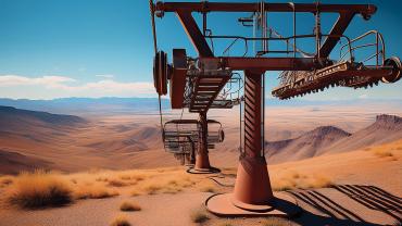 rusty chairlift
