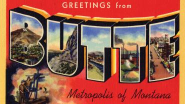 butte postcard