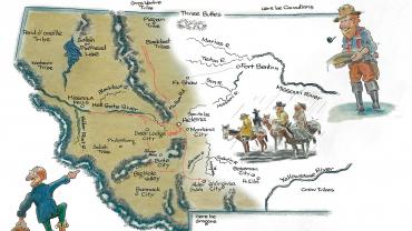 history montana map helena gold rush