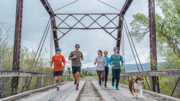 Running at the Jefferson river