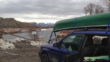 canoe, fly fishing, Gallatin River