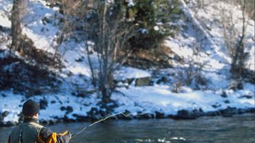 Winter Fly Fishing, Bozeman, Montana