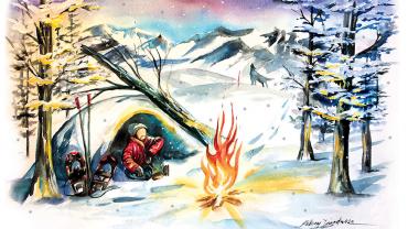 Lee Metcalf Wilderness, Snowshoeing, Winter