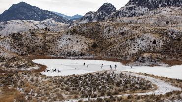 pond hockey, frozen lake, winter