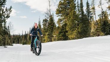 fat tire, biking, snow, winter
