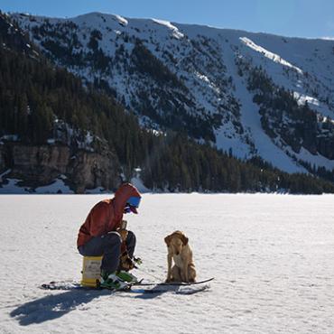 Ice Fishing, Bozeman, Montana