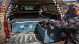 diy truck drawers, building
