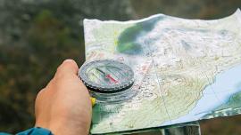 topo map, compass, orienteering