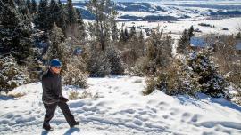 hiking, winter, trails, bozeman
