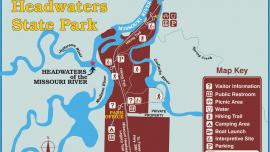 Missouri Headwaters State Park map