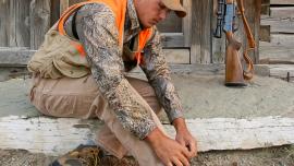 hunting boots, bird hunter, hunter orange 
