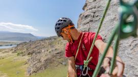 rock climbing, bozeman, montana, neat rock
