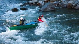 Canoeing, Capsizing, Self-Rescue, white water