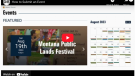 Event posting video