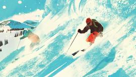 skiers in avalanche