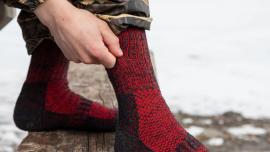 Alpacas of Montana extra cushion alpaca boot socks