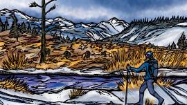 snowshoeing illustration