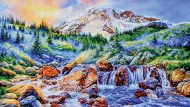 mountain painting