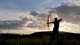 Bow hunting, archery, women, Bozeman, Montana
