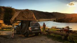 Lower Madison River, Bear Trap Canyon, Camping, Fall, Fly Fishing