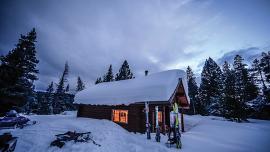 Mountain cabin, cabins, winter cabins