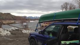 canoe, fly fishing, Gallatin River