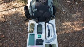 binos, knife, rope, gear, hunting, Bozeman