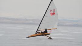 Ice-boating, Canyon Ferry