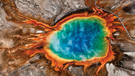 Grand Prismatic, Yellowstone thermals, Montana National Parks