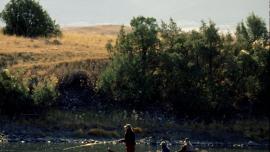 Fishing Yellowstone River - Emigrant Peak