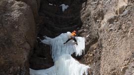 Ice Climbing, Yellowstone National Park, Montana