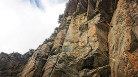 Rock Climbing, Fall, Lower Madison Walls
