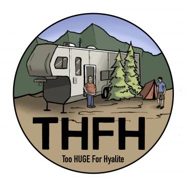 too huge for hyalite sticker