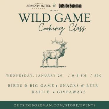 wild game cooking class promo