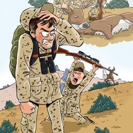 dream vs. reality, hunting with kids