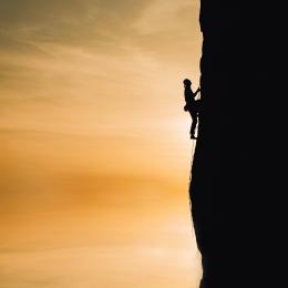 climbing rock