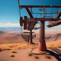 rusty chairlift
