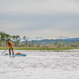 paddleboarding Yellowstone