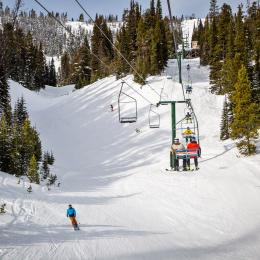 showdown chairlift skiing