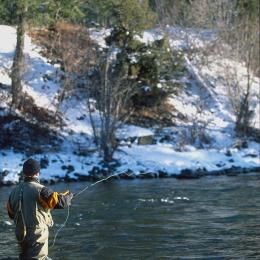 Winter Fly Fishing, Bozeman, Montana