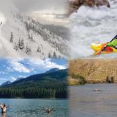 kayaking, swimming, fishing, skiing, bozeman montana