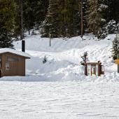 winter, hiking, trails, hyalite