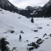 hiking, winter, gallatin canyon